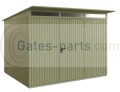 Domek ogrodowy Berry CLASSIC DRZWI JEDNOSKRZYDŁOWE  TYP 3 RAL 6013.jpg