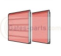 Pośredni segment panel bramy SPU Hörmann grubość 42 mm  RAL 3000.JPG