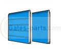 Pośredni segment panel bramy SPU Hörmann grubość 42 mm  RAL 5010.JPG