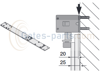 Płyta montażowa do napędu PortaMatic Hormann .png