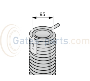 Sprężyna skrętna rozmiar 105 - 132 do bram przemysłowych Hörmann