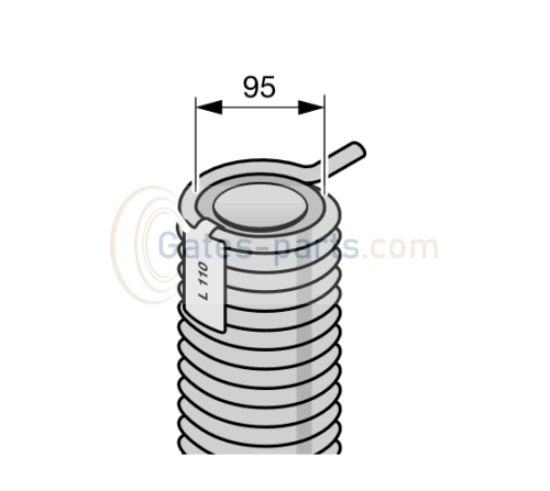 Sprężyna skrętna rozmiar 105-132 do bram przemysłowych Hörmann (3090546, 3074279, 3074280, 3074282, 3074284, 3074287, 3074289, 3074292, 3074295, 3074296, 3074297, 3074302)