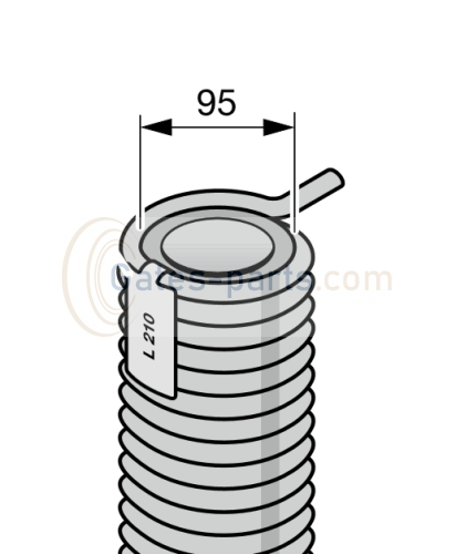 Sprężyna skrętna rozmiar 205 - 232 do bram przemysłowych Hörmann (3090553 3090552 3090554 3090555 3090556 3090557
3074303 3074304 3074305 3074306 3074307 3074308 3074309
3074310 3074311 3090558 3074312 3074313 3074314 3074315
