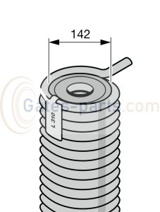 Sprężyna skrętna rozmiar 310 - 329 do bram przemysłowych Hörmann