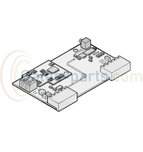 Płytka obwodu drukowanego odbiornika sygnałów radiowych 868,3 MHz do bram szybkorolowanych Hörmann