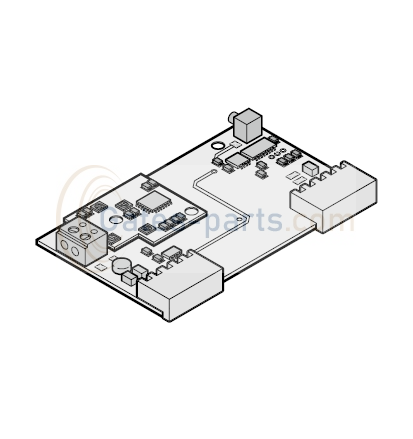Płytka obwodu drukowanego odbiornika sygnałów radiowych 868,3 MHz do bram szybkorolowanych Hörmann (157297)