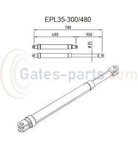 Siłownik główny do rampy przeładunkowej Hörmann HTL2