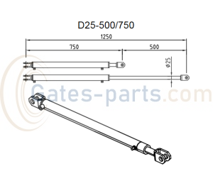 Siłownik wargi do rampy przeładunkowej teleskopowej Hörmann HTL2 HRT